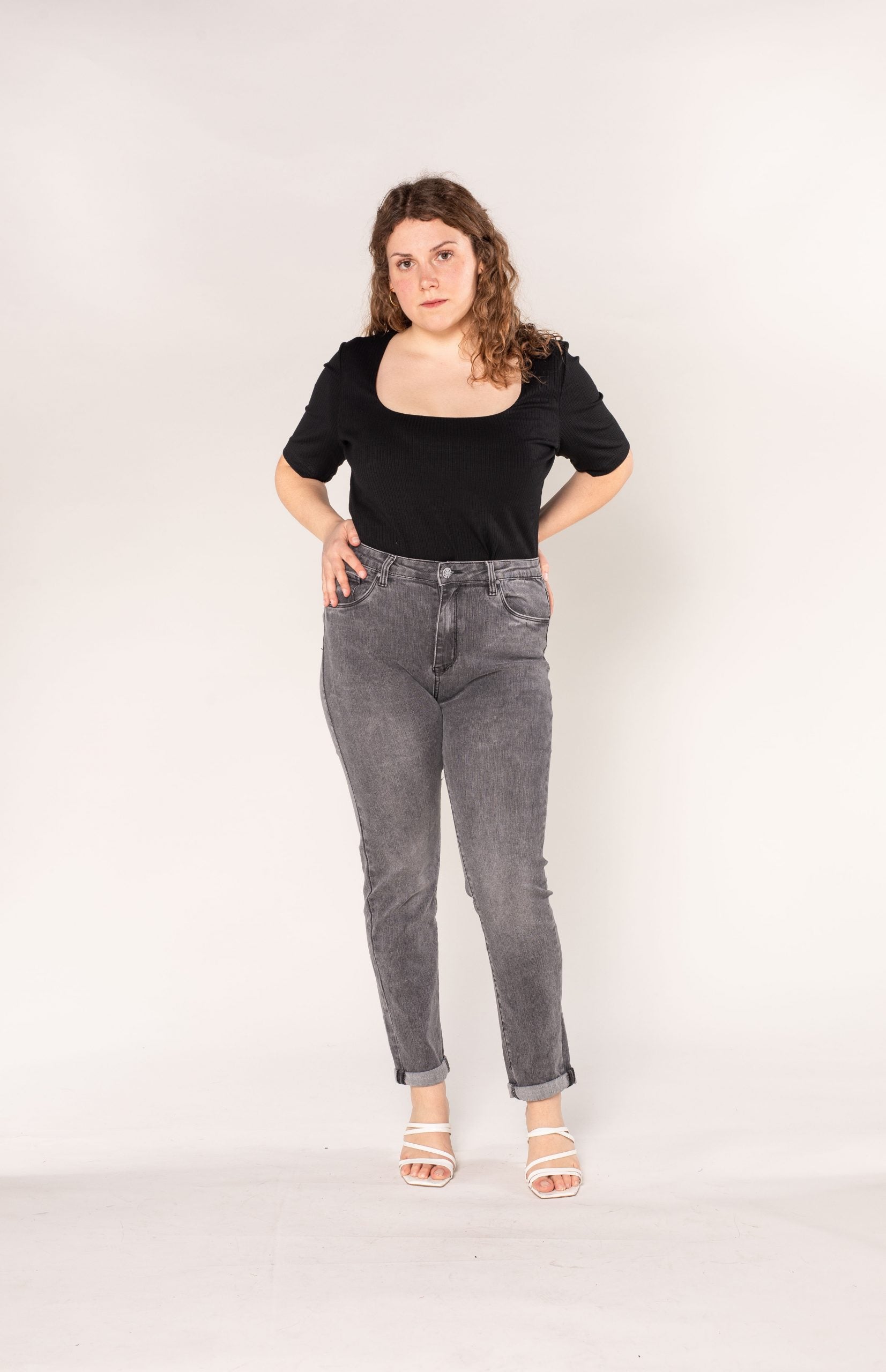 Wholesale Classic Grey High Waisted Plus Size Jeans – G - Look Fashion Ltd.  trading as Jeans Gems Wholesale