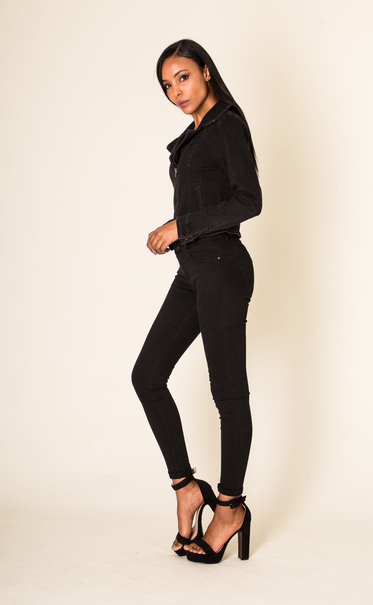 Wholesale Black Jeans Jacket
