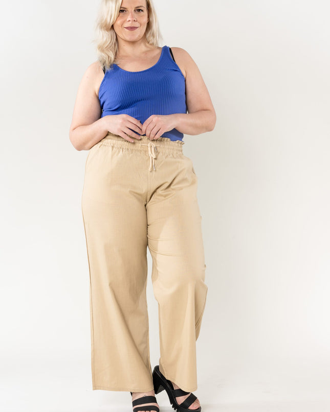 Wholesale Wide Linen Style Sand Pants