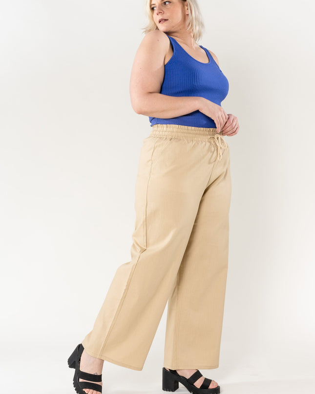 Wholesale Wide Linen Style Sand Pants