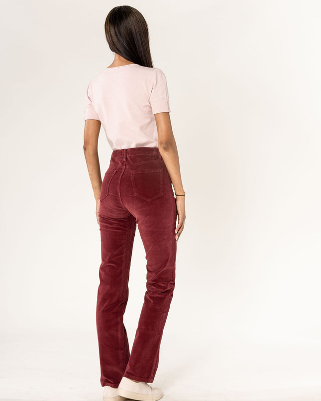 Wholesale Straight Leg Corduroy Trousers Black