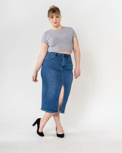 Wholesale Denim Long Skirt Jupe longue GT