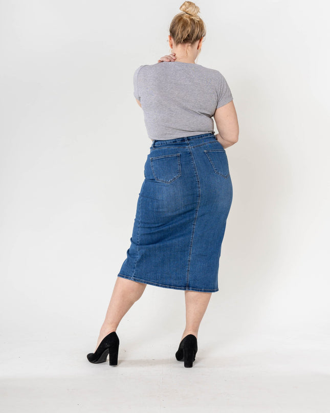 Wholesale Denim Long Skirt Jupe longue GT
