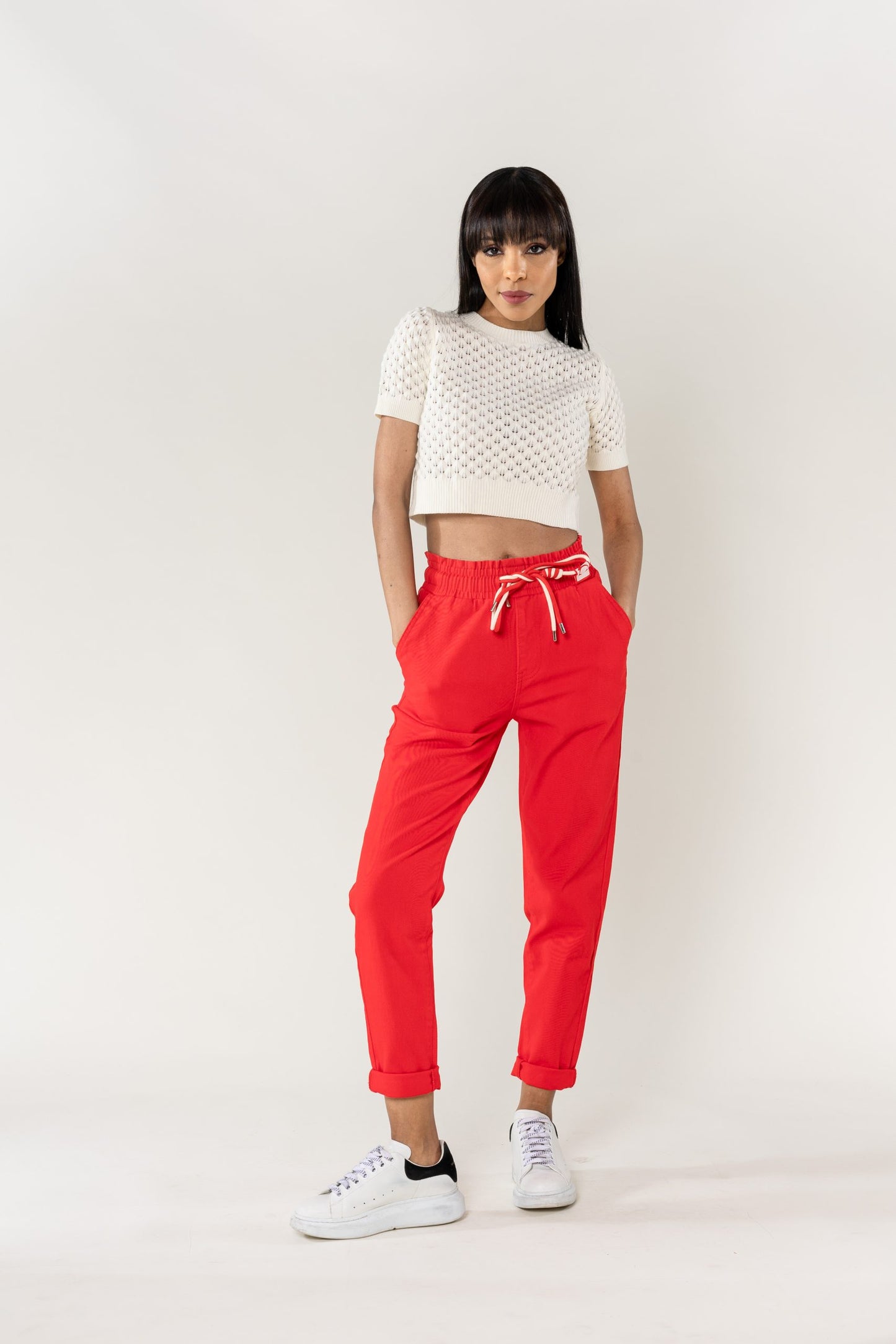 Wholesale Jogging Pants Cotton Red