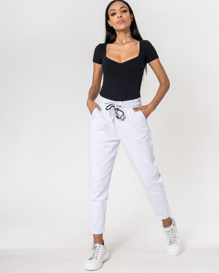 Wholesale Jogging Pants Cotton White