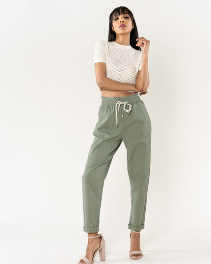Wholesale Jogging Pants Cotton Light Khaki