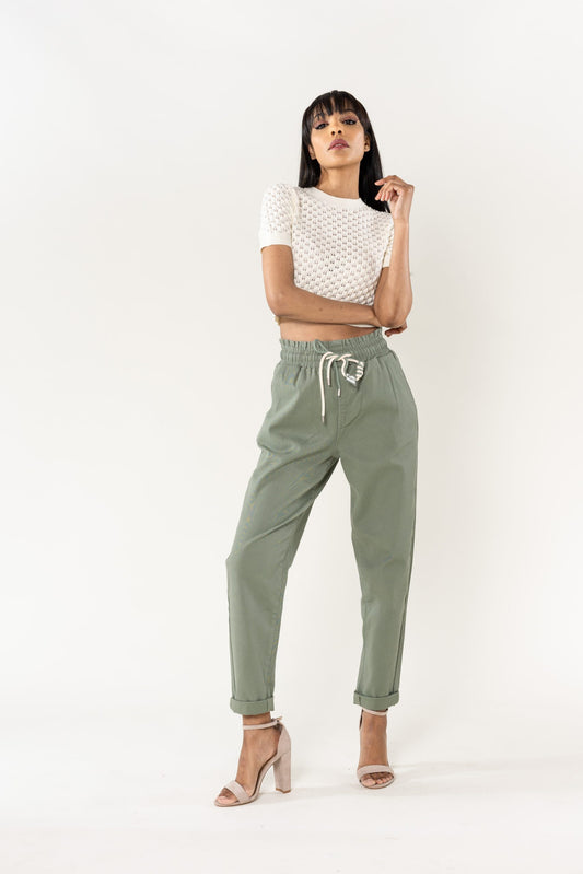 Wholesale Jogging Pants Cotton Light Khaki