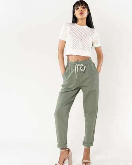 Wholesale Jogging Pants Cotton Light Khaki