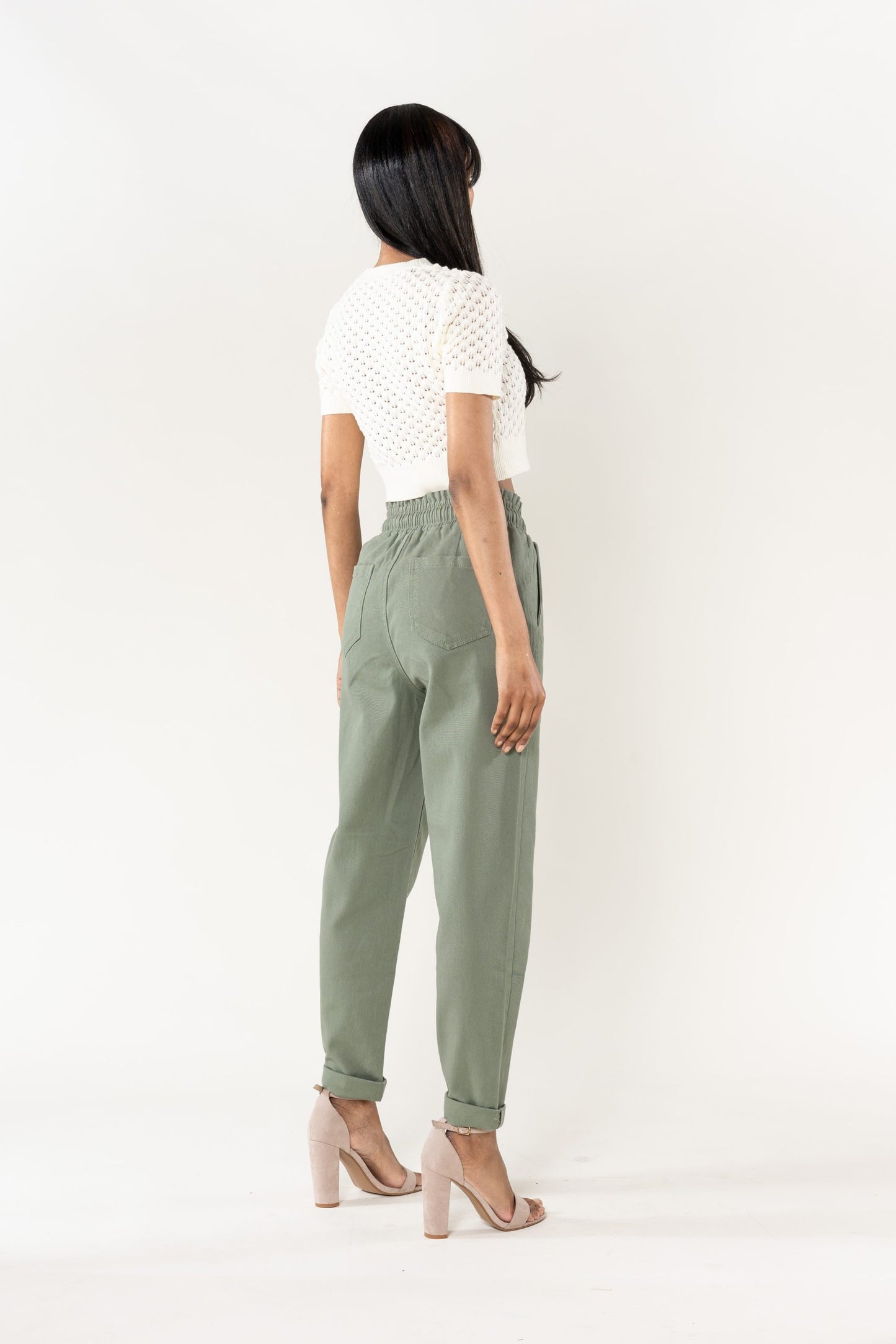 Wholesale Jogging Pants Cotton Light Khaki