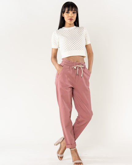 Wholesale Jogging Pants Cotton Salmon