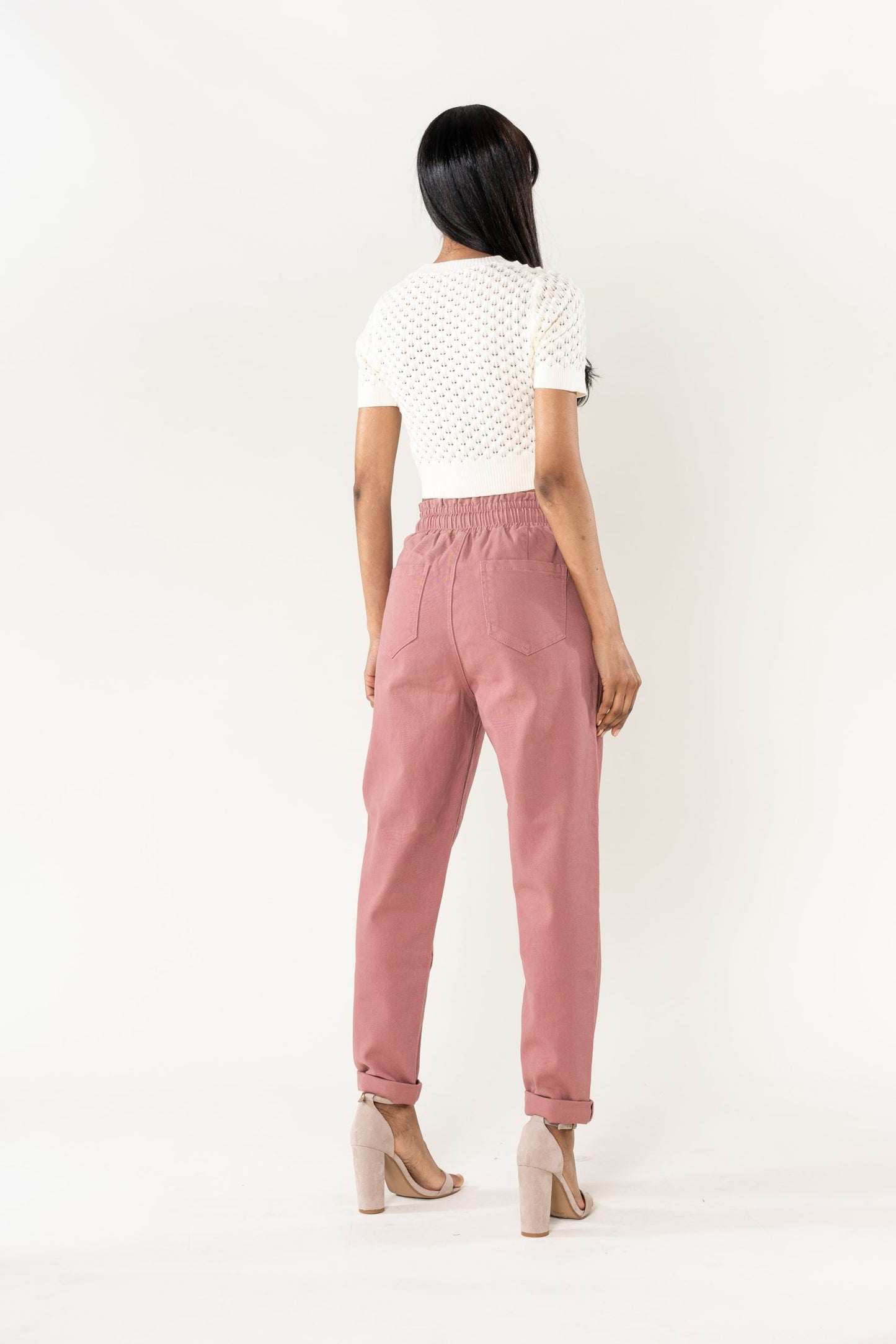 Wholesale Jogging Pants Cotton Salmon