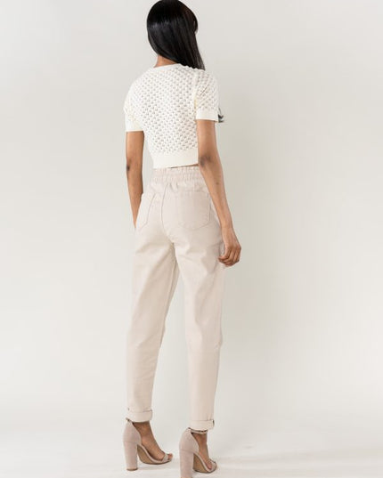 Wholesale Jogging Pants Cotton Beige