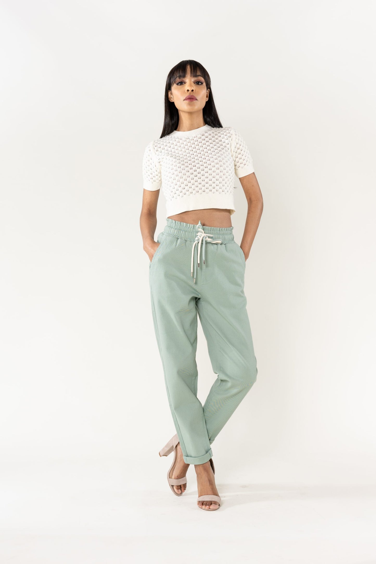 Wholesale Jogging Pants Cotton Sage