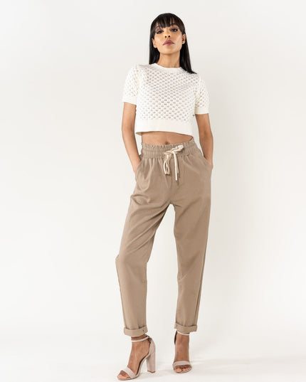Wholesale Jogging Pants Cotton Sand