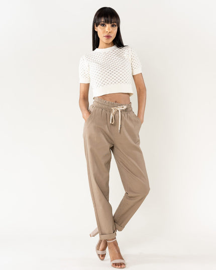 Wholesale Jogging Pants Cotton Sand