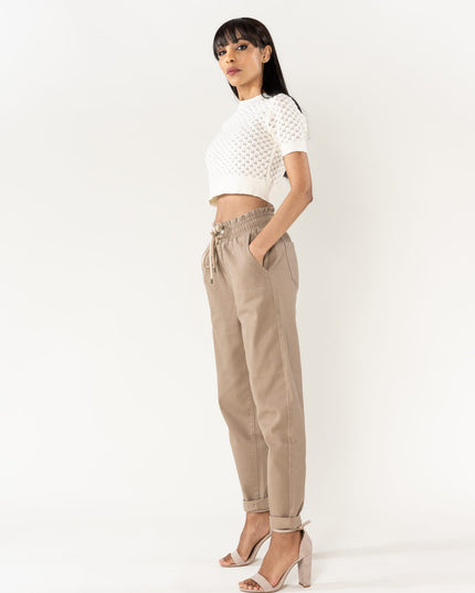 Wholesale Jogging Pants Cotton Sand