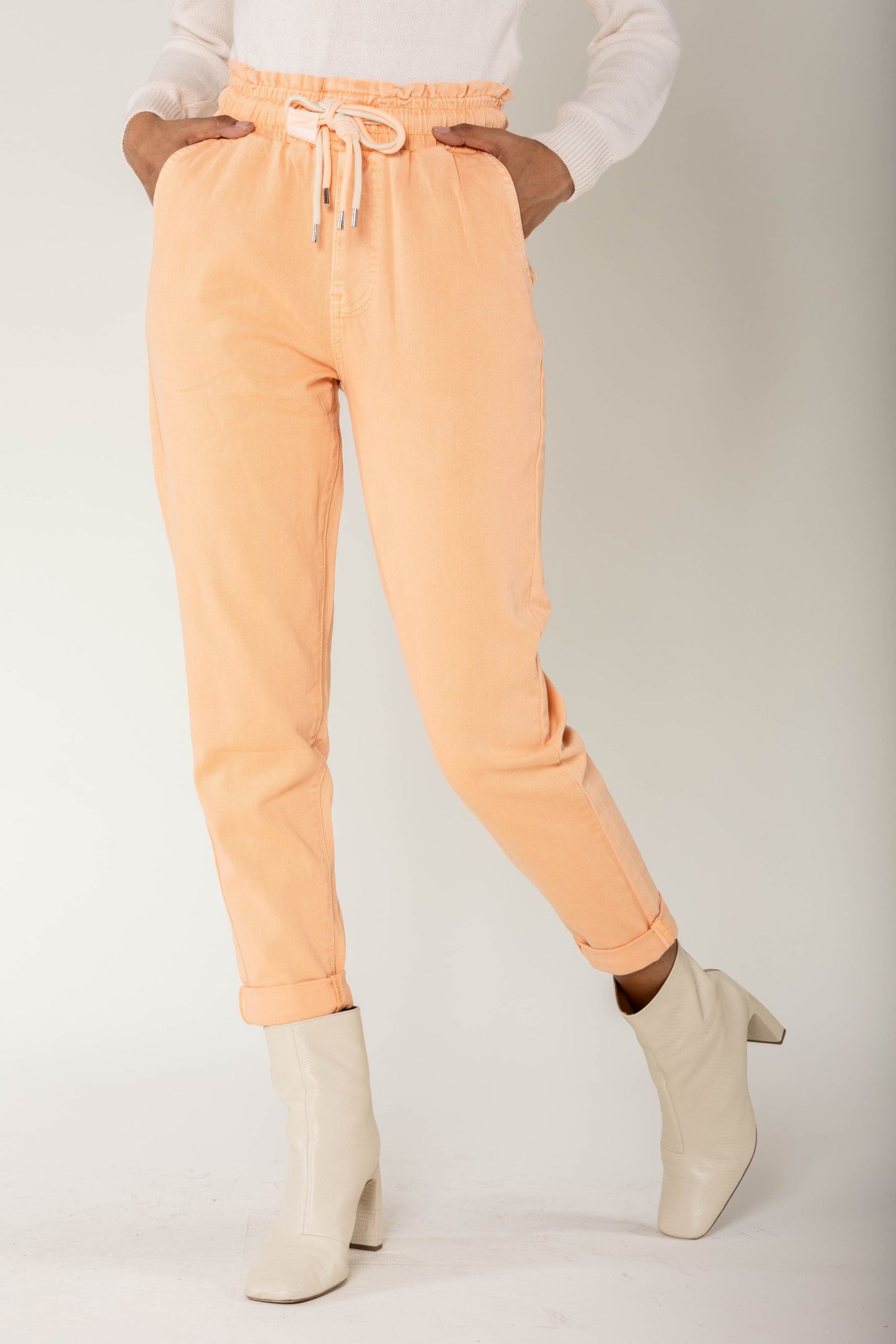 Wholesale Jogging Pants Cotton Orange