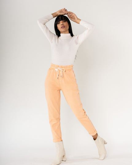 Wholesale Jogging Pants Cotton Orange