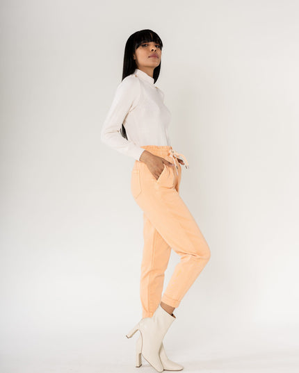 Wholesale Jogging Pants Cotton Orange