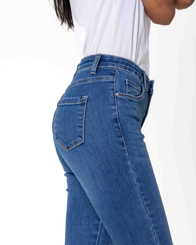 Wholesale High Waisted Jeans Heart embroidery