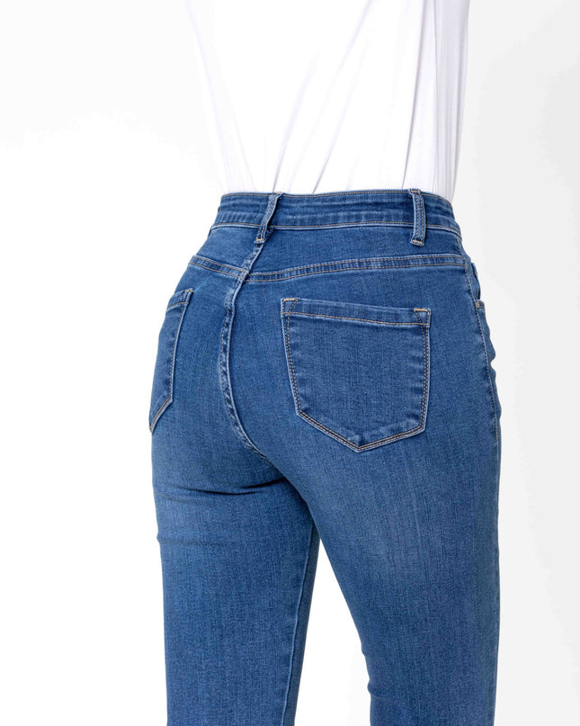 Wholesale High Waisted Jeans Heart embroidery