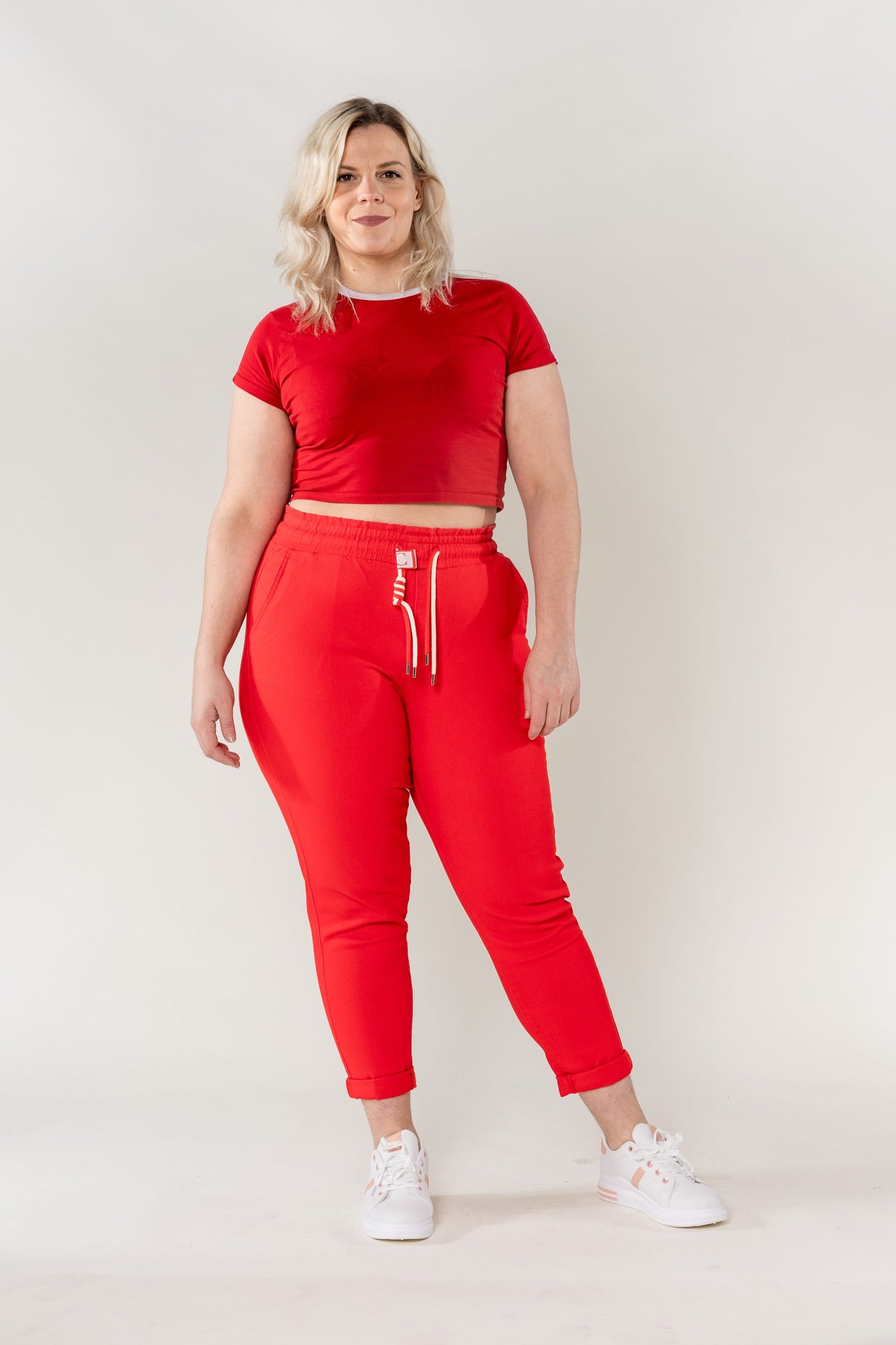 Wholesale Jogging Pants Cotton Red