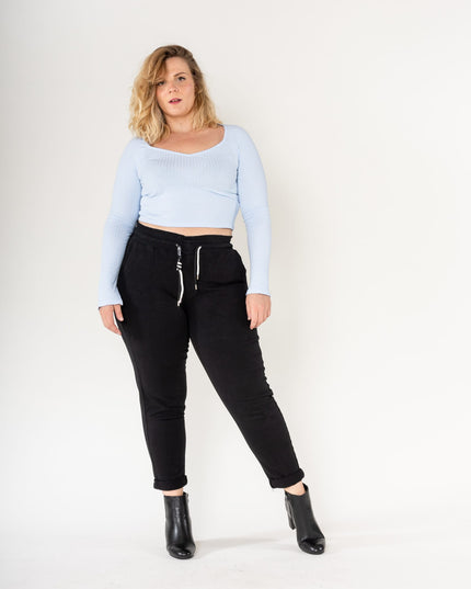Wholesale Jogging Pants Cotton Black