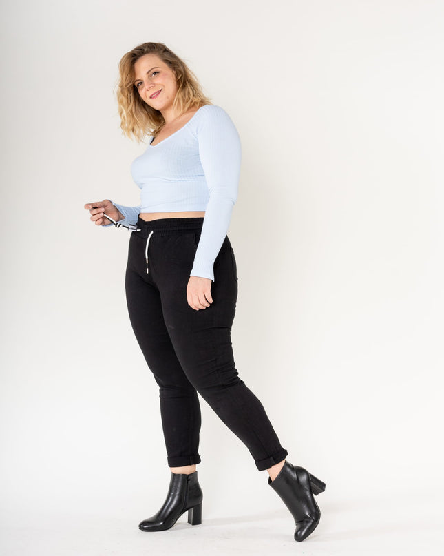 Wholesale Jogging Pants Cotton Black