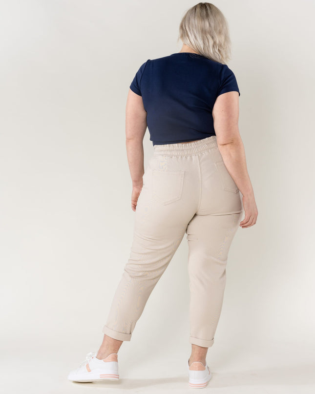 Wholesale Jogging Pants Cotton Beige