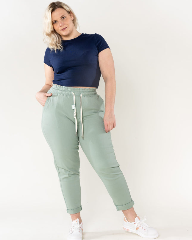 Wholesale Jogging Pants Cotton Sage