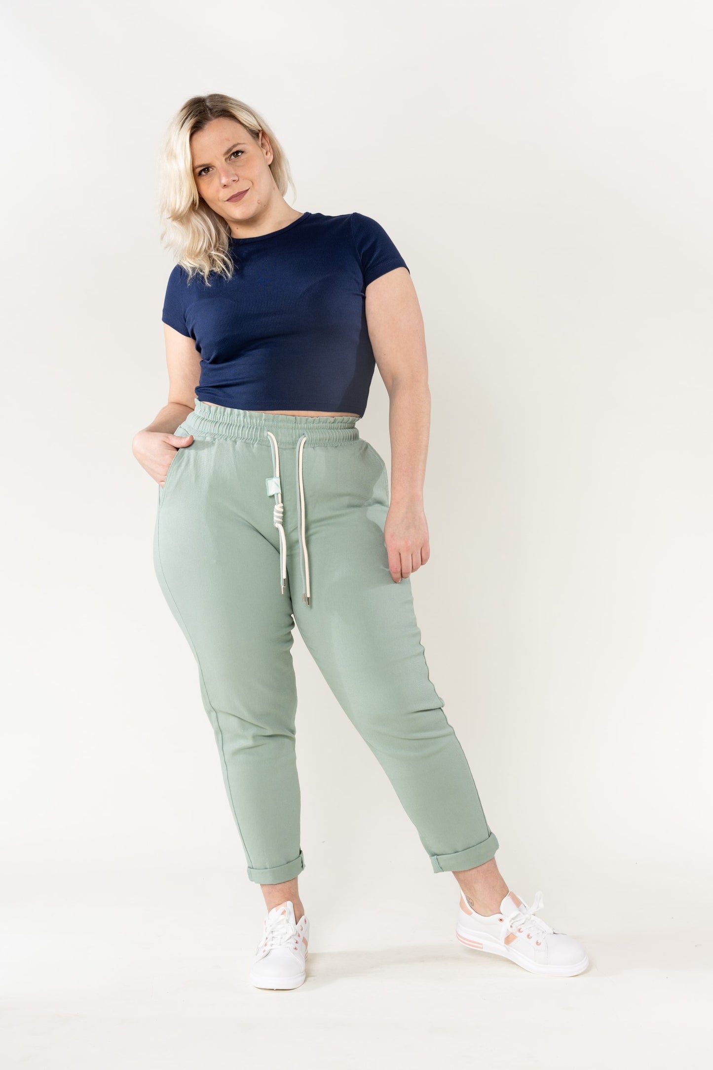 Wholesale Jogging Pants Cotton Sage