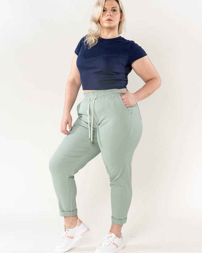Wholesale Jogging Pants Cotton Sage