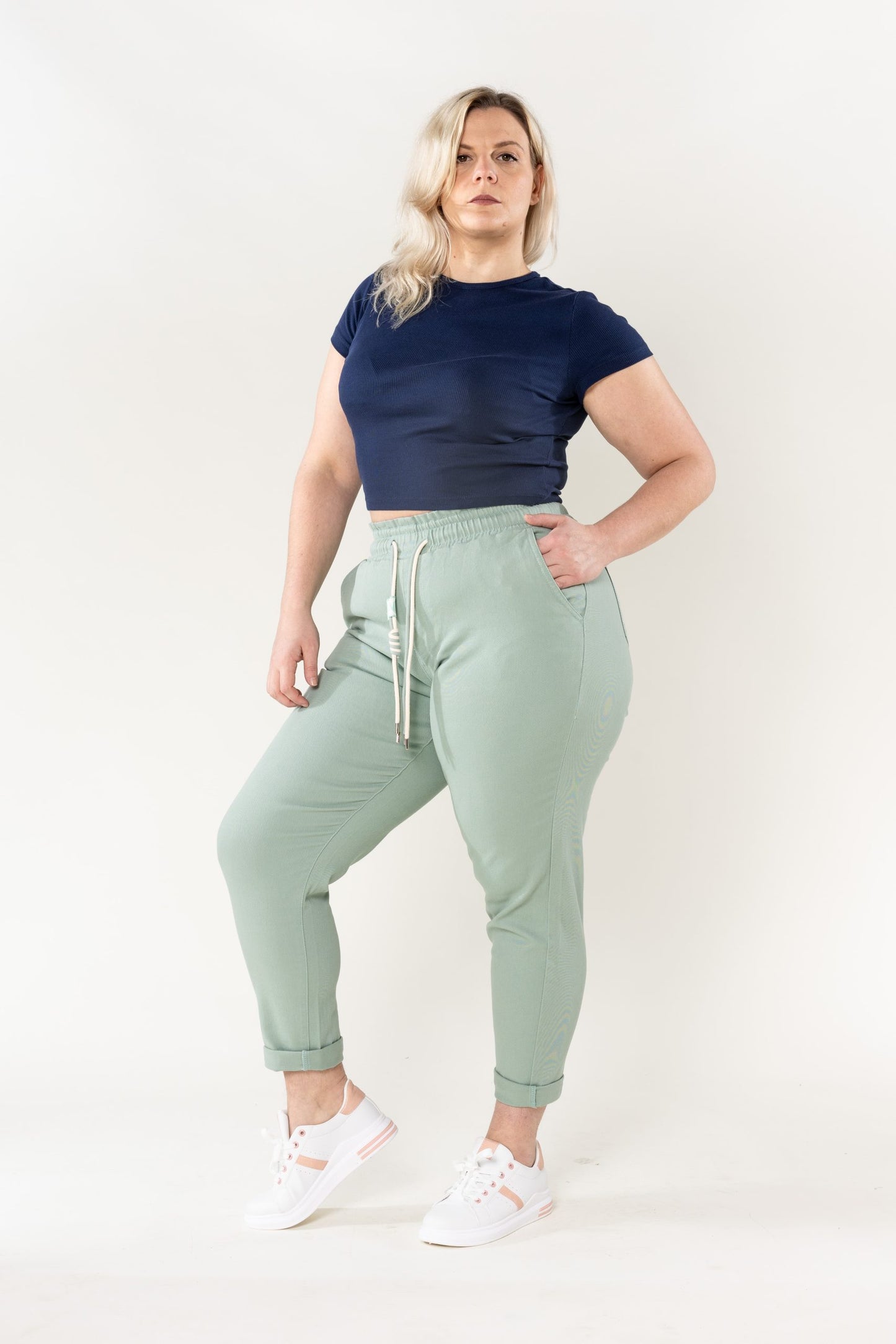 Wholesale Jogging Pants Cotton Sage