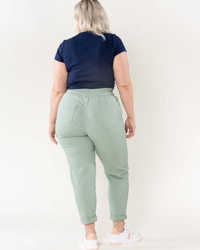 Wholesale Jogging Pants Cotton Sage