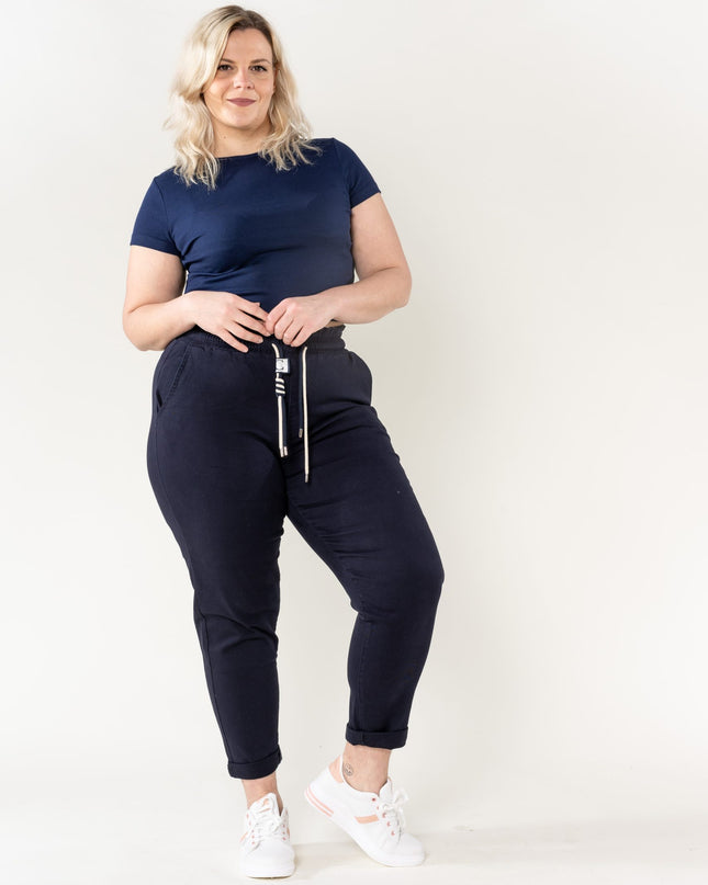 Wholesale Jogging Pants Cotton Navy Blue