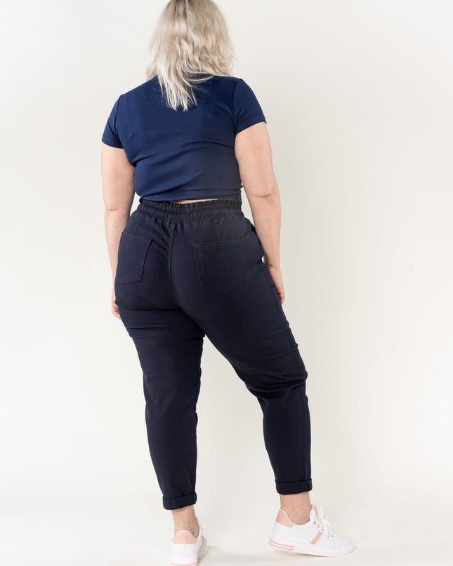 Wholesale Jogging Pants Cotton Navy Blue