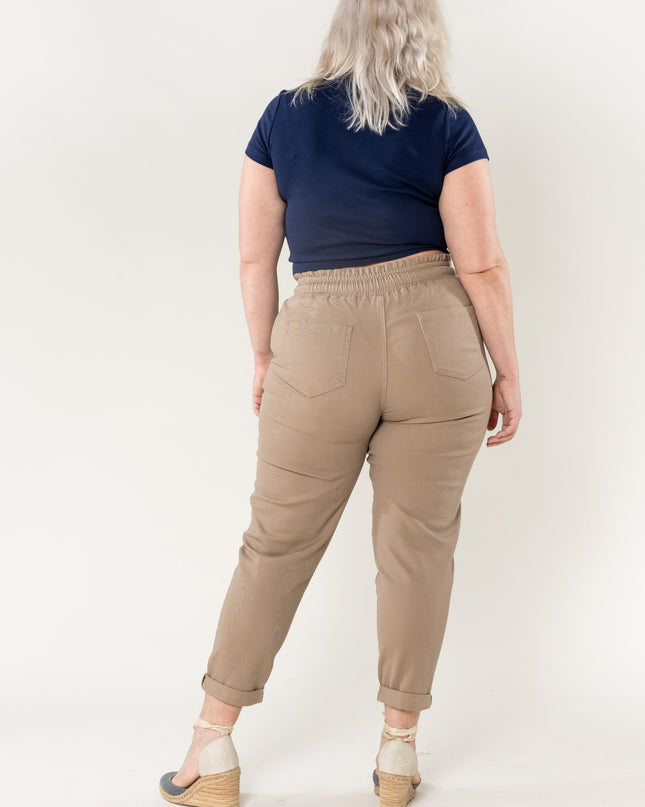 Wholesale Jogging Pants Cotton Sand
