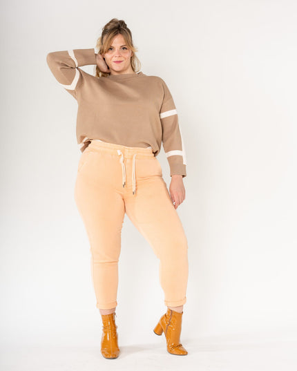 Wholesale Jogging Pants Cotton Orange