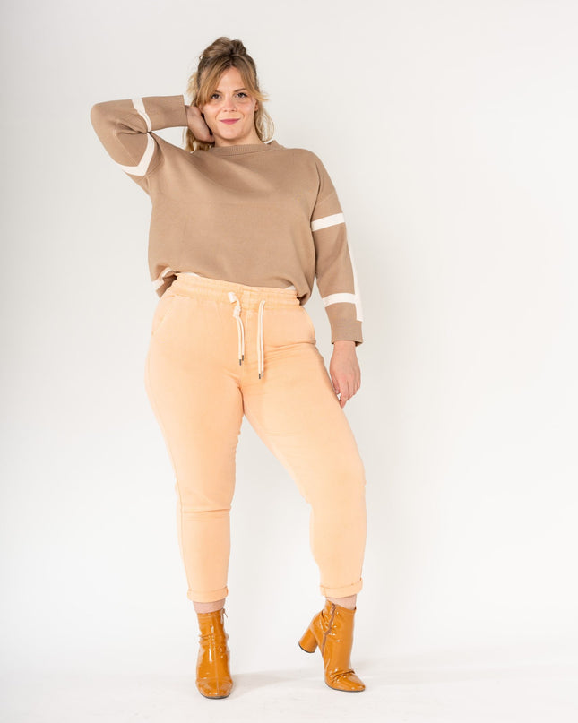 Wholesale Jogging Pants Cotton Orange