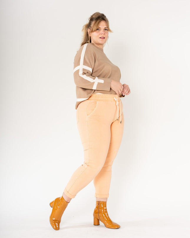 Wholesale Jogging Pants Cotton Orange