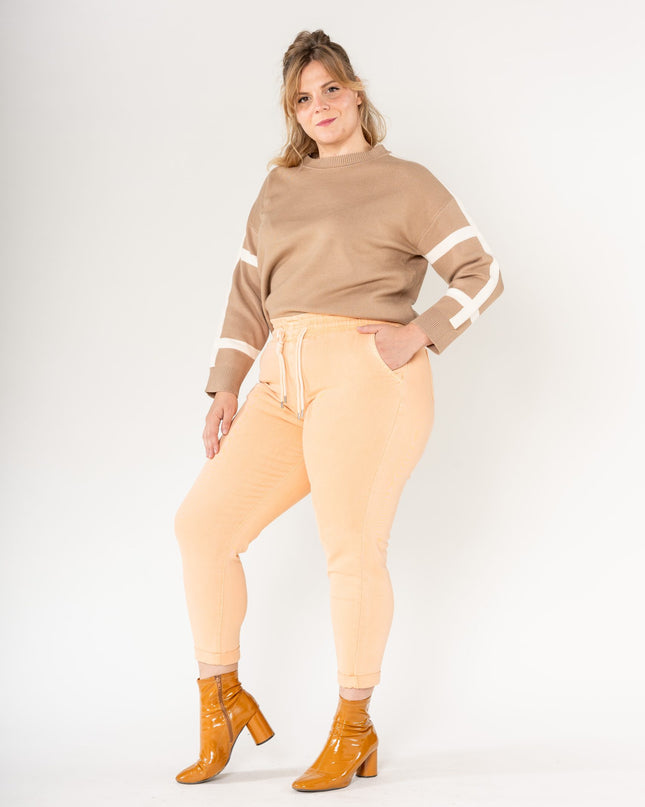 Wholesale Jogging Pants Cotton Orange