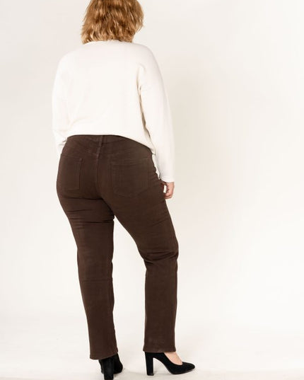 Whoesale High-Rise Stretch Straight Jeans Plus-Size Regular Waist Multiple Colours