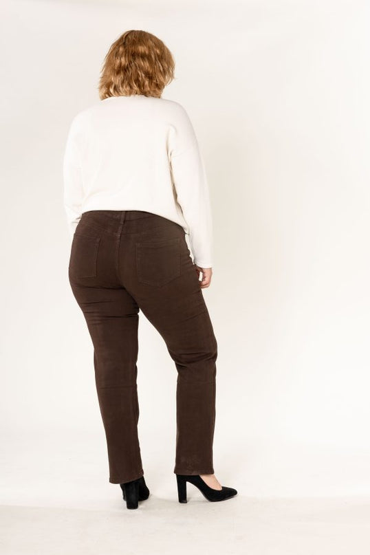Whoesale High-Rise Stretch Straight Jeans Plus-Size Regular Waist Multiple Colours