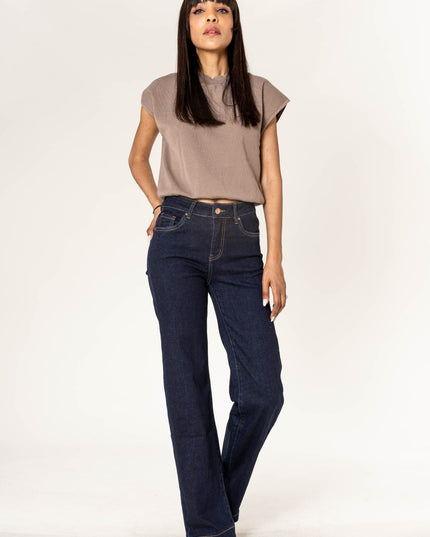 Jean Flare Bas Couture 5cm