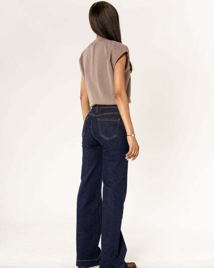 Jean Flare Bas Couture 5cm