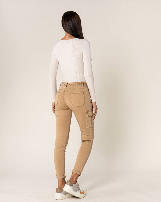 Wholesale Slim Cargo Trousers Black