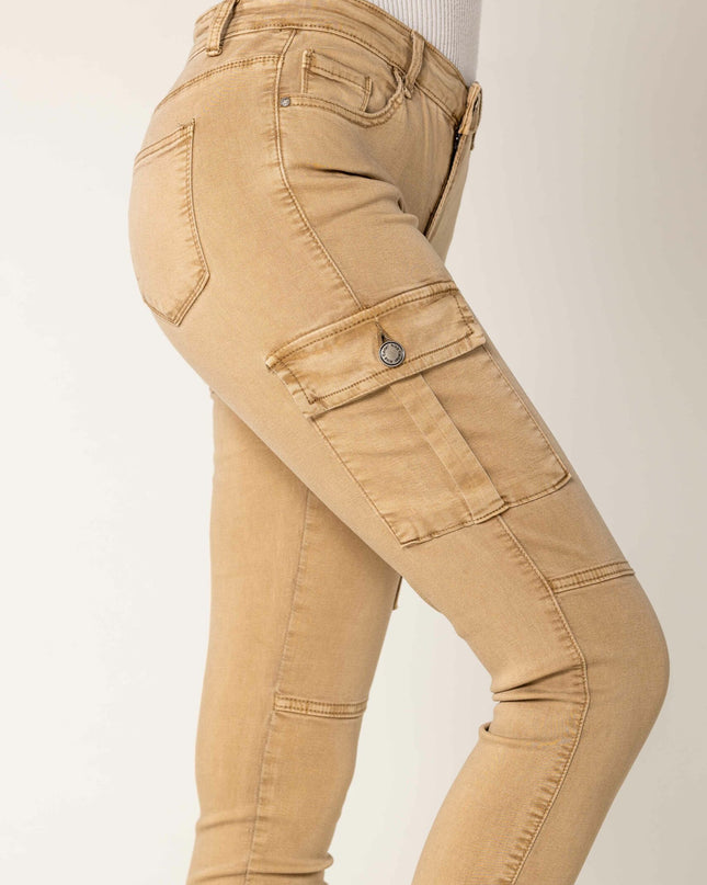 Wholesale Slim Cargo Trousers Black
