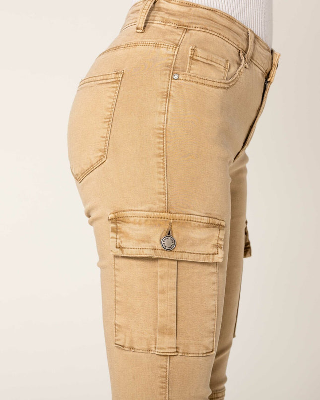 Wholesale Slim Cargo Trousers Black