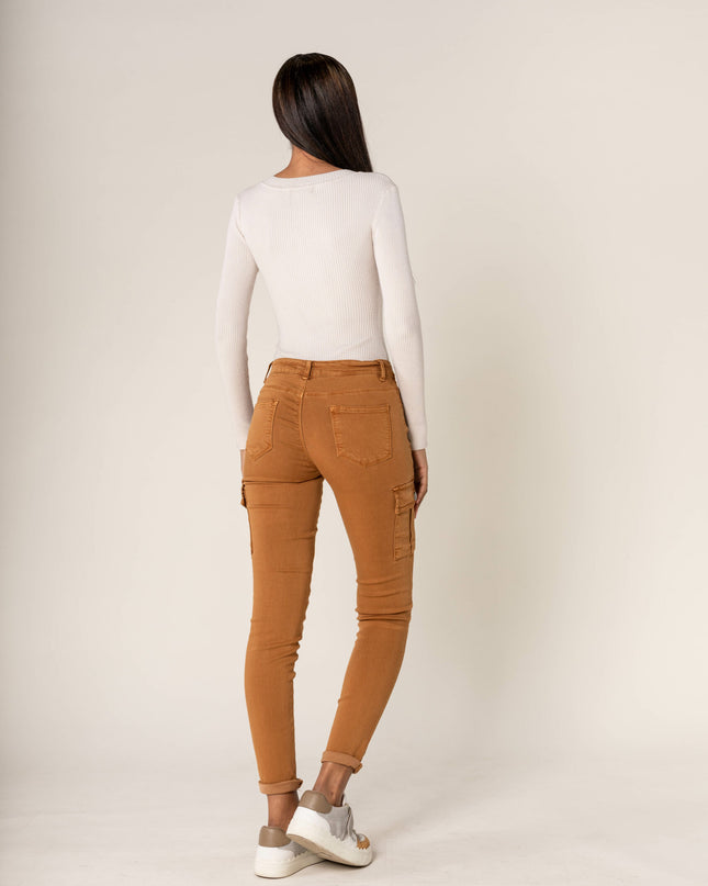 Wholesale Slim Cargo Trousers Black