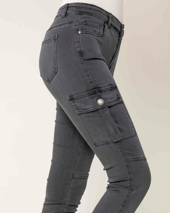 Wholesale Slim Cargo Trousers Black